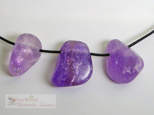 Amethyst gebohrt